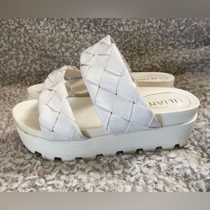Platform White Sandals